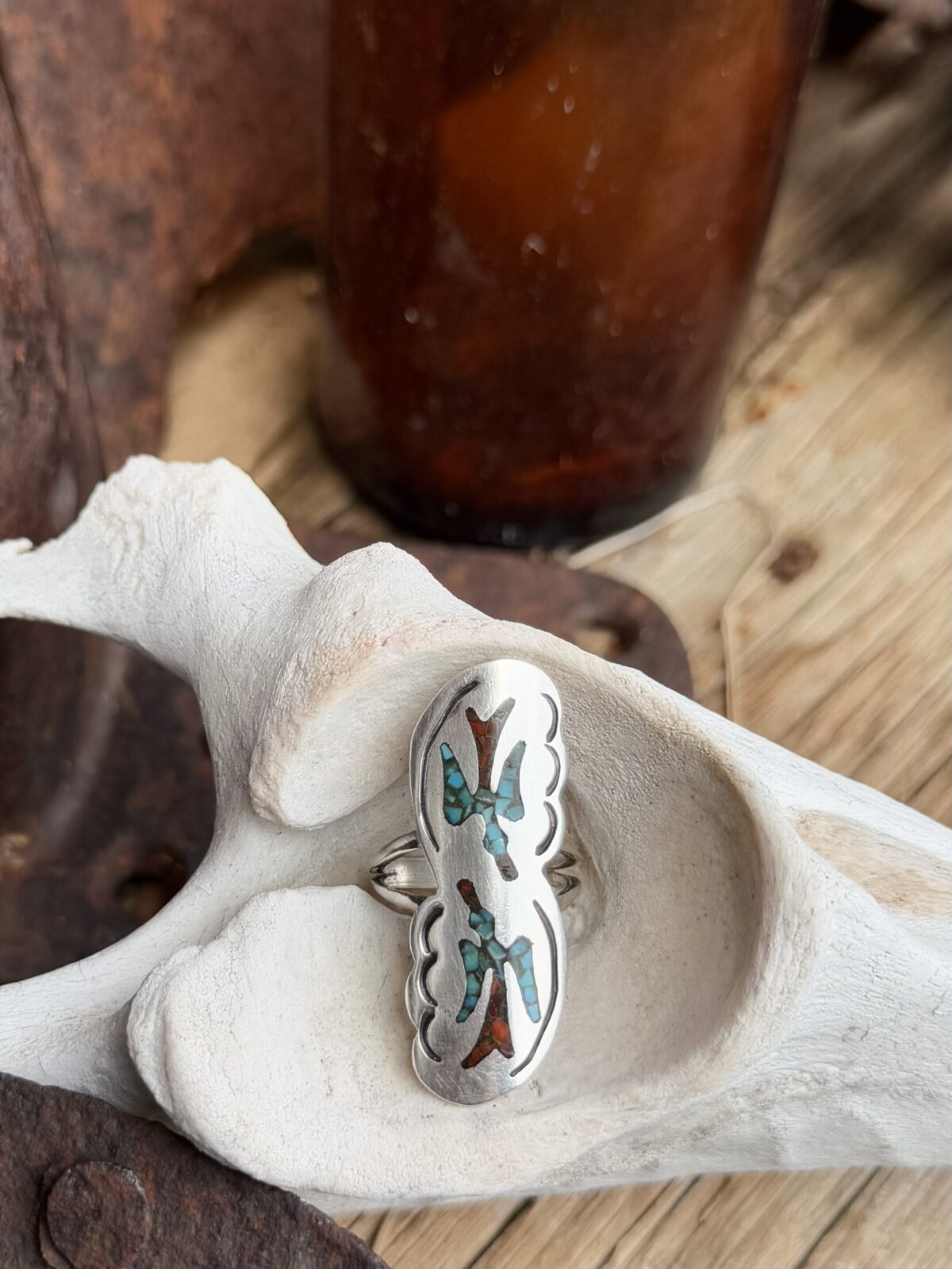 ASPEN -Bague argent Amérindienne - Vintage - Image 3