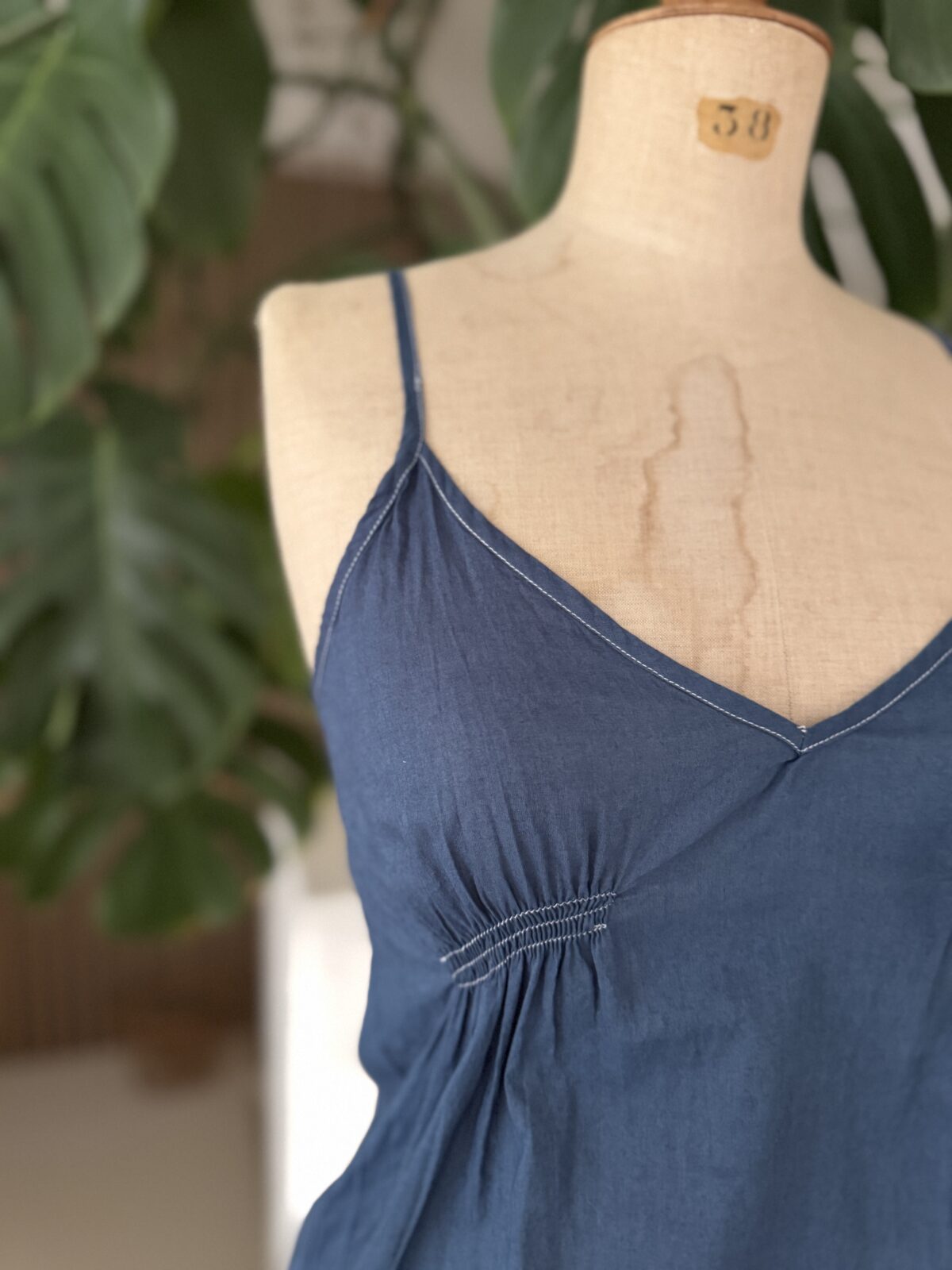 CAPUCINE - Pièce Unique Upcyclée - Indigo - Image 6