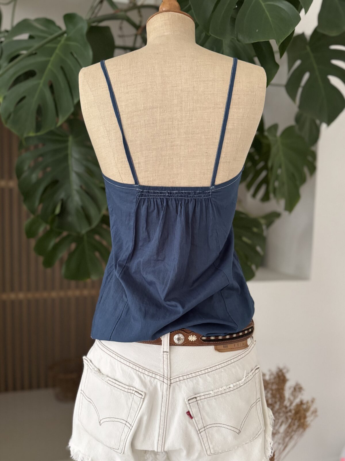 CAPUCINE - Pièce Unique Upcyclée - Indigo - Image 9