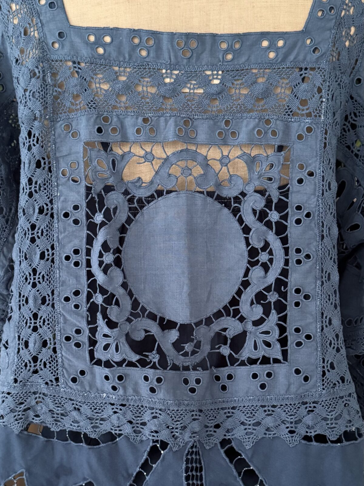 CAPUCINE - Pièce Unique Upcyclée - Indigo - Image 8
