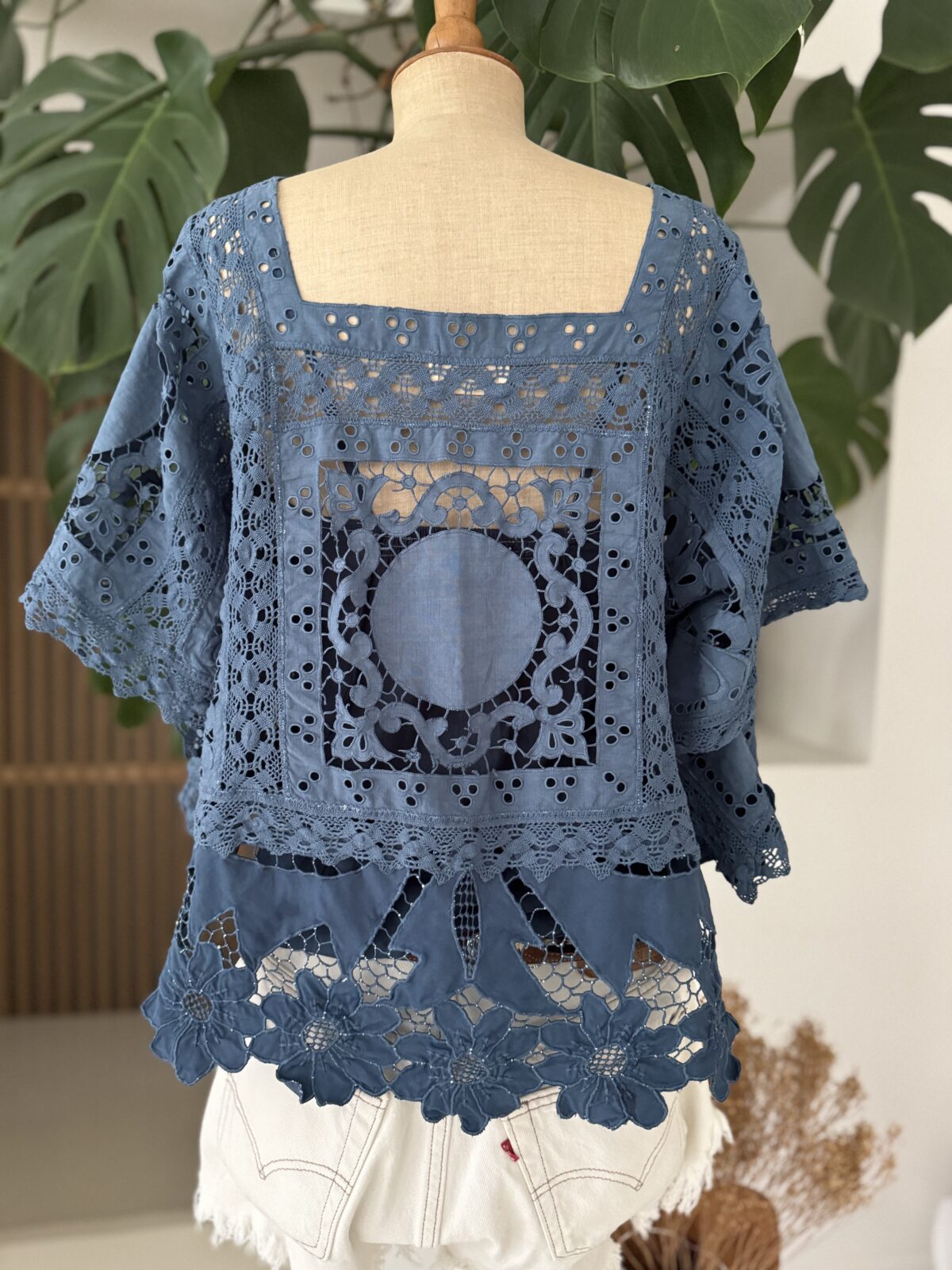 CAPUCINE - Pièce Unique Upcyclée - Indigo - Image 7