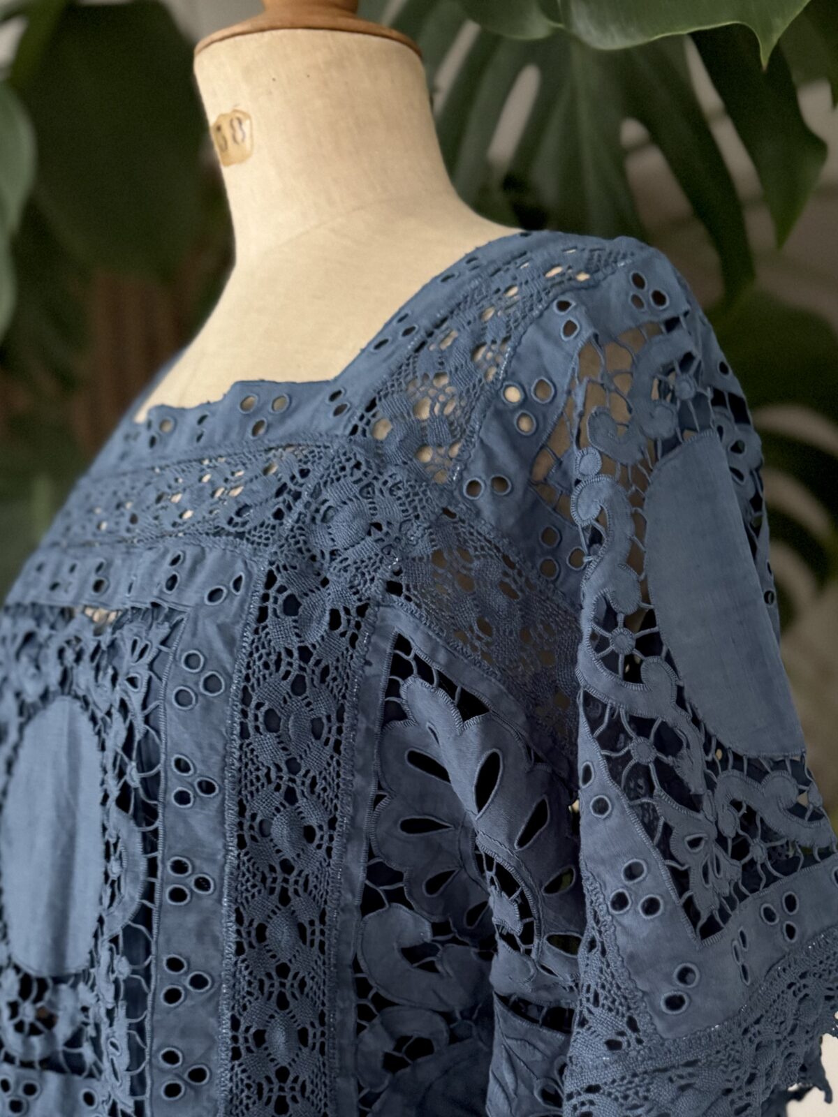 CAPUCINE - Pièce Unique Upcyclée - Indigo - Image 2
